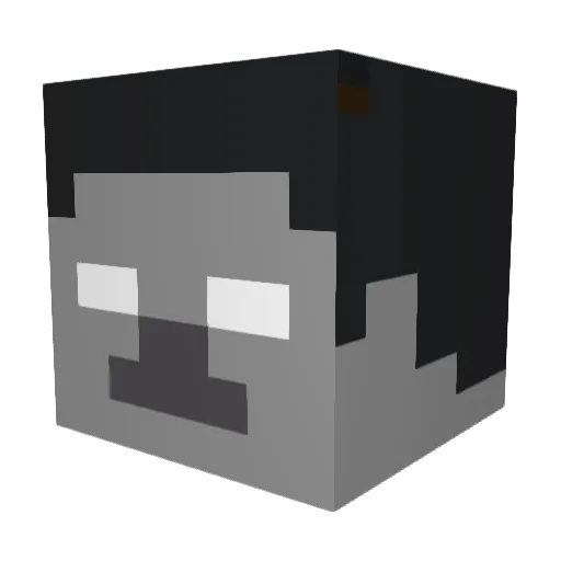 Uggamug Minecraft avatar head, 3D render