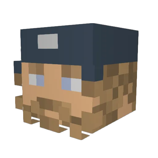 UghEdmund Minecraft avatar head, 3D render