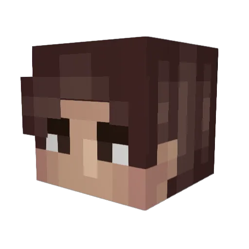 UghItsAlex Minecraft avatar head, 3D render