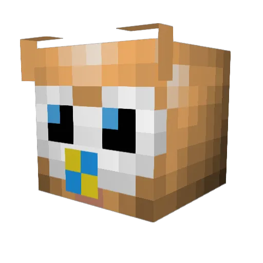 UglerIPosen Minecraft avatar head, 3D render