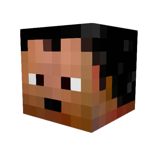 Ugly3ug Minecraft avatar head, 3D render