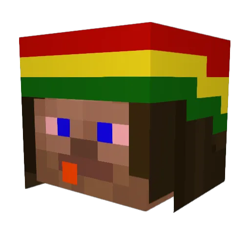 UglyGoat25 Minecraft avatar head, 3D render
