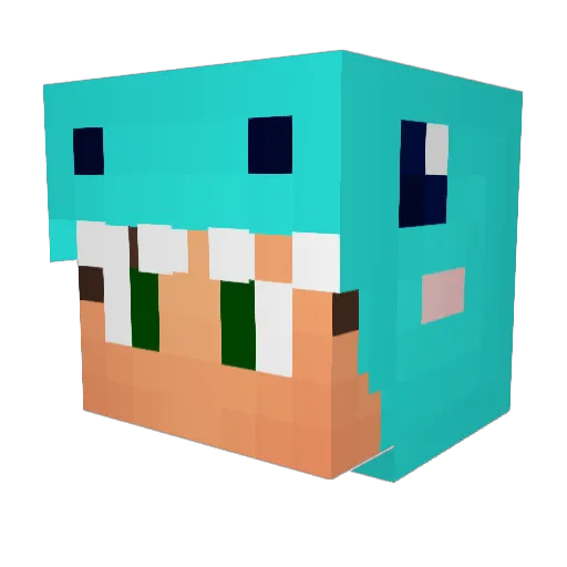 UglyGod29 Minecraft avatar head, 3D render
