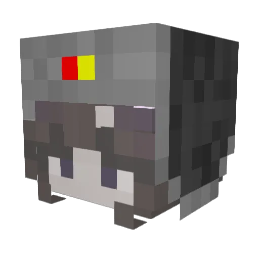 UglyGodV2 Minecraft avatar head, 3D render