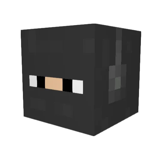 Uglybob72 Minecraft avatar head, 3D render