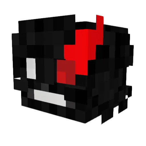 UgniusS Minecraft avatar head, 3D render