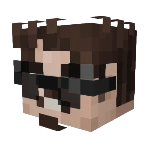 Ugrch Minecraft avatar head, 3D render