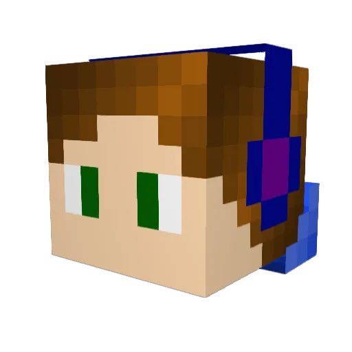 UhAndrew Minecraft avatar head, 3D render