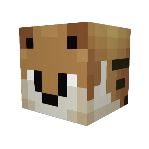 UhhPause Minecraft avatar head, 3D render
