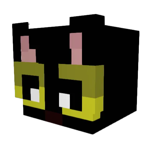 UhhTEMPO Minecraft avatar head, 3D render