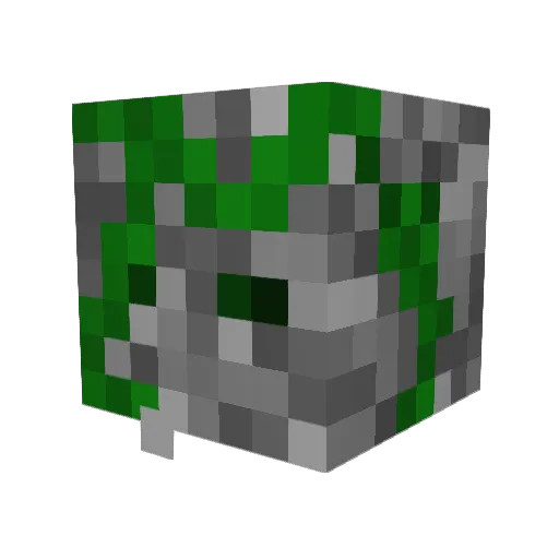 Uhhh2 Minecraft avatar head, 3D render