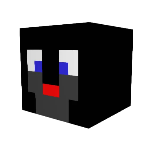 Uhlicka Minecraft avatar head, 3D render