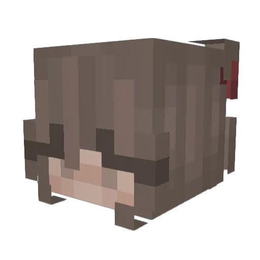 Uigf_s Minecraft avatar head, 3D render