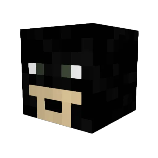 UiiN Minecraft avatar head, 3D render