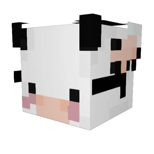 Uikey Minecraft avatar head, 3D render