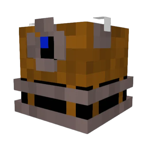 Uilliam Minecraft avatar head, 3D render