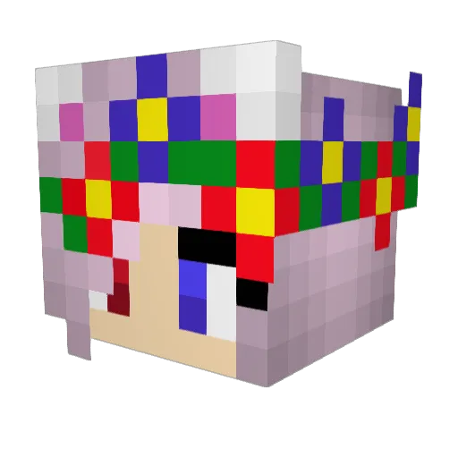 UimpiFox Minecraft avatar head, 3D render