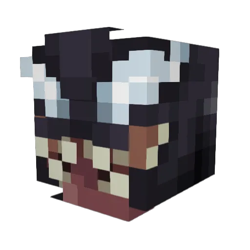 Ujavy Minecraft avatar head, 3D render