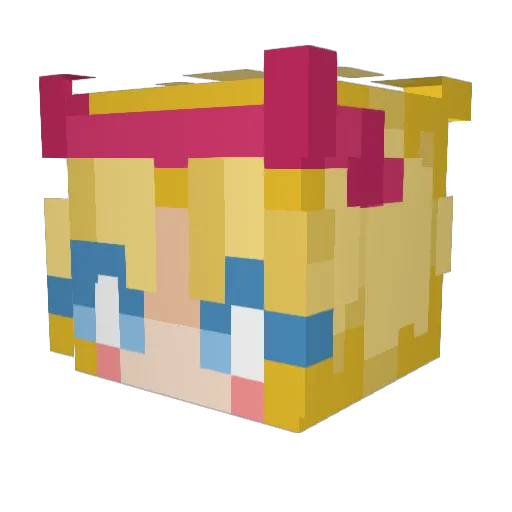 UjungFriend1 Minecraft avatar head, 3D render
