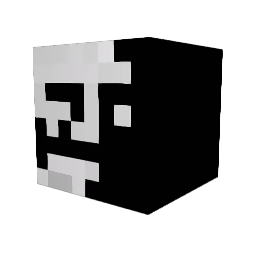 Ujurat Minecraft avatar head, 3D render