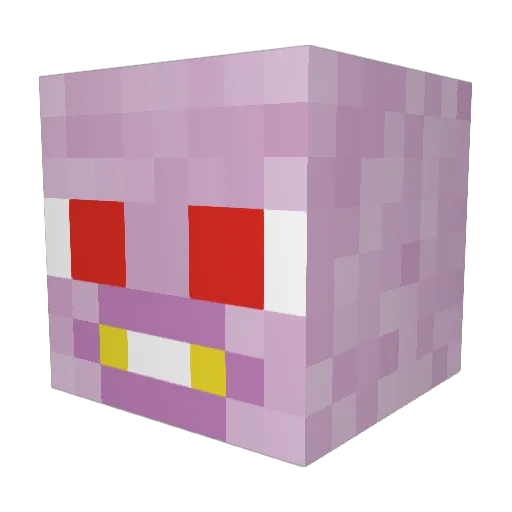 Ukemi101 Minecraft avatar head, 3D render