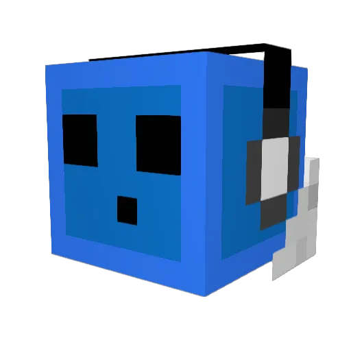 UkiGames Minecraft avatar head, 3D render