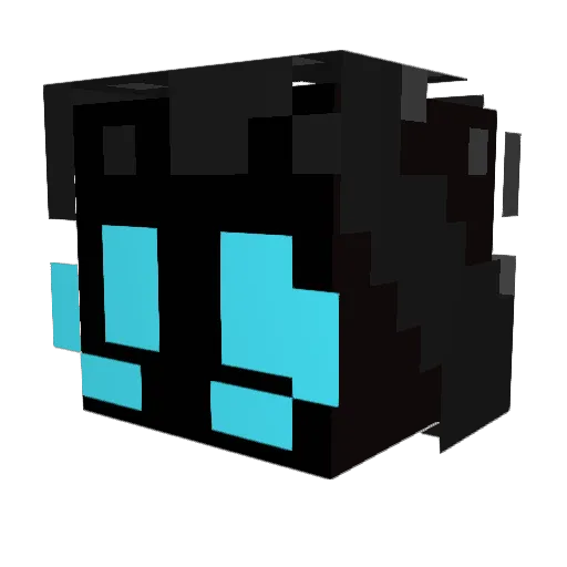 Ukiju2 Minecraft avatar head, 3D render
