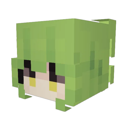 UkileOnFocus Minecraft avatar head, 3D render