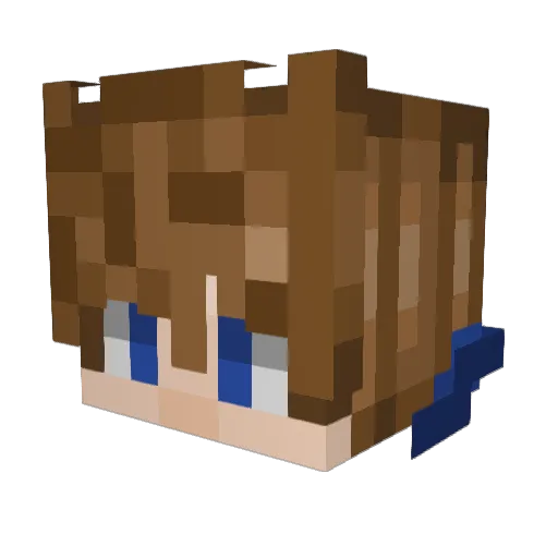 Ukio503 Minecraft avatar head, 3D render