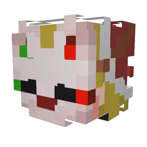 Ukionzero Minecraft avatar head, 3D render