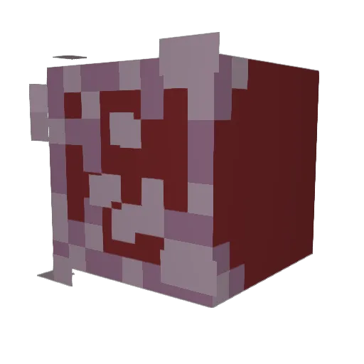 Ukiorwoo Minecraft avatar head, 3D render