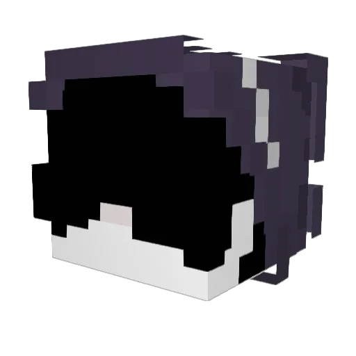 Ukiyomiii Minecraft avatar head, 3D render