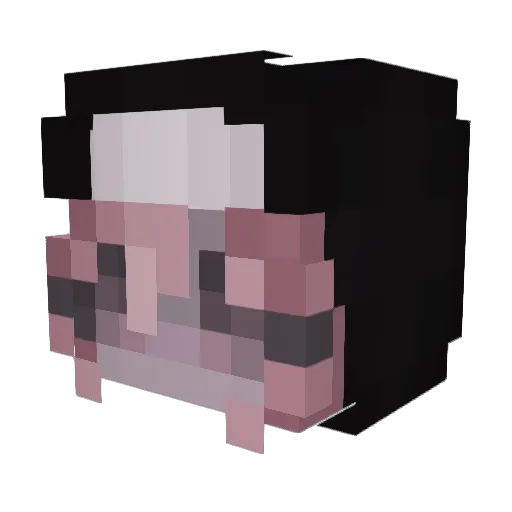 Ukiyyo07 Minecraft avatar head, 3D render