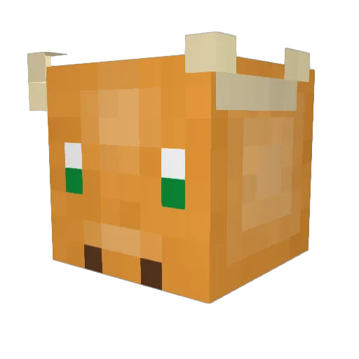 UkkoGamer Minecraft avatar head, 3D render