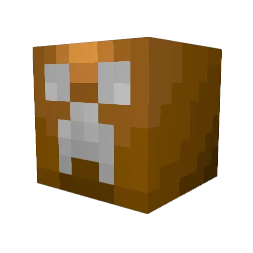 Ukonjo Minecraft avatar head, 3D render