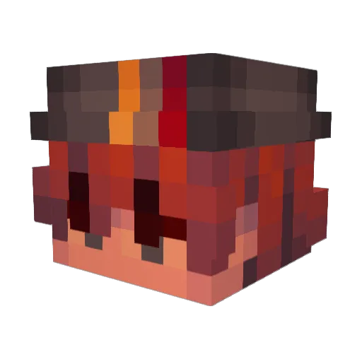 UkrMorr Minecraft avatar head, 3D render