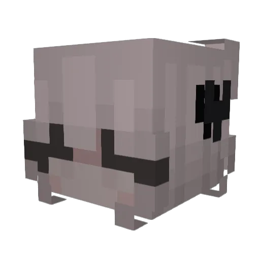 Ukraih Minecraft avatar head, 3D render