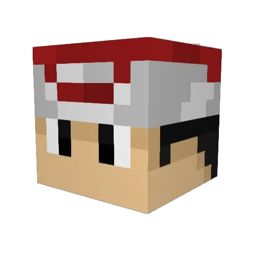 Ukulelepichu98 Minecraft avatar head, 3D render