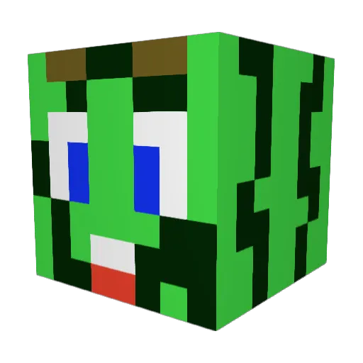 UkulelerLiao Minecraft avatar head, 3D render