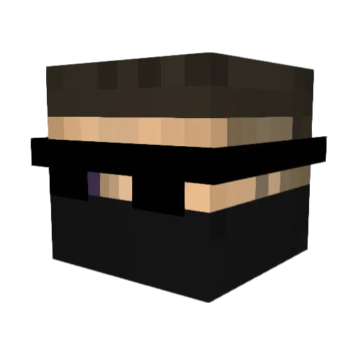 Ul0ff_ Minecraft avatar head, 3D render