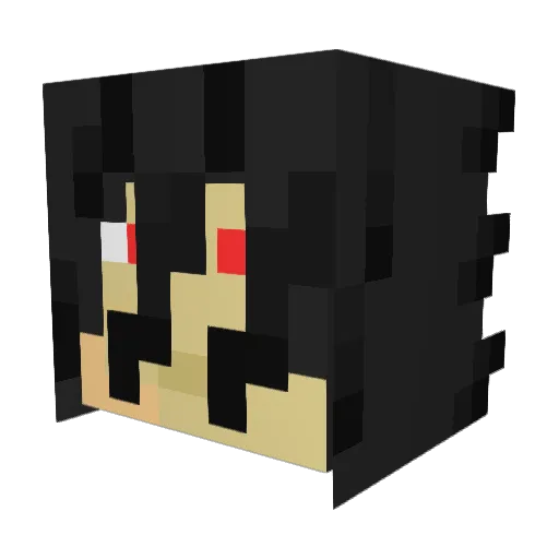 UlSteve Minecraft avatar head, 3D render
