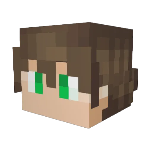 UlafHobert Minecraft avatar head, 3D render