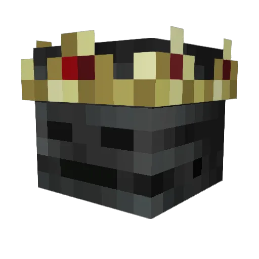 Ularic Minecraft avatar head, 3D render