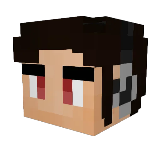 UlasBelgi Minecraft avatar head, 3D render