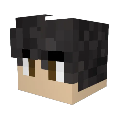 Ulderos Minecraft avatar head, 3D render