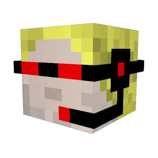 Uldorin Minecraft avatar head, 3D render