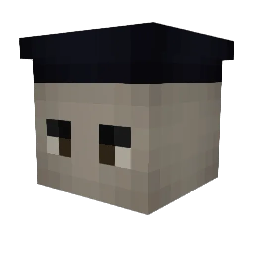 Ulfbragd Minecraft avatar head, 3D render