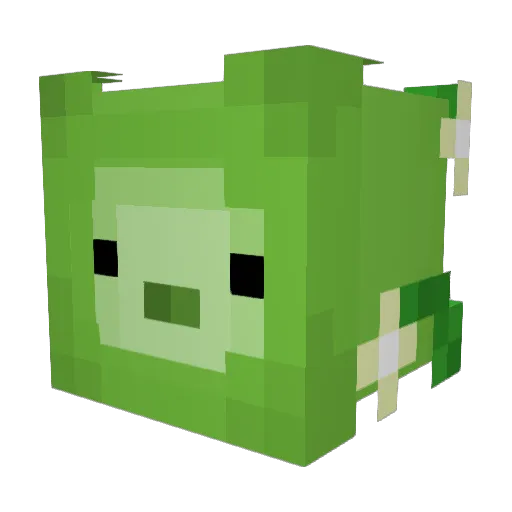 Ulfonso Minecraft avatar head, 3D render