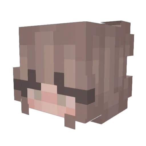 Ulfr1 Minecraft avatar head, 3D render