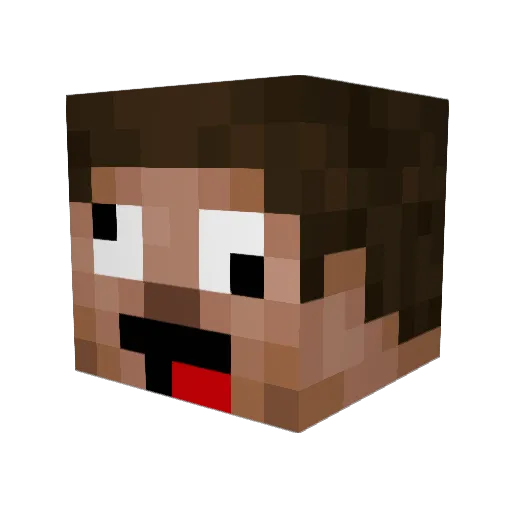 Uli_boy Minecraft avatar head, 3D render